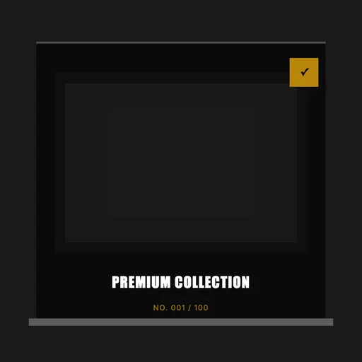 Collector Shelf Card canvas template preview