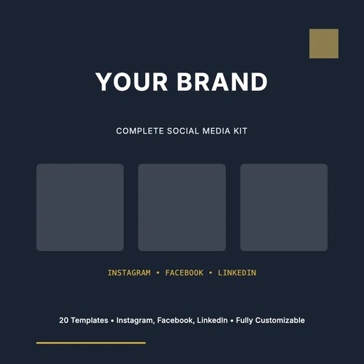 Social Media Kit canvas template preview