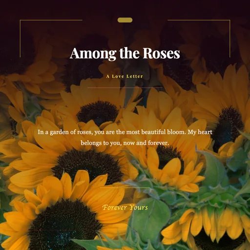 Rose Garden canvas template preview