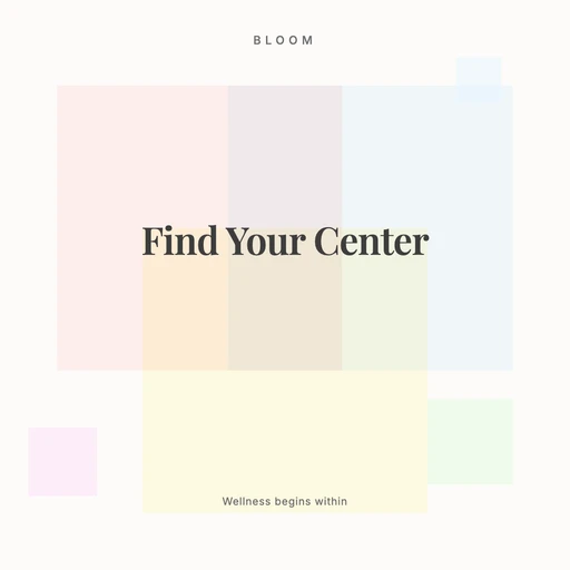 Shape Composition - Circle Harmony canvas template preview