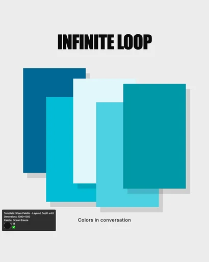Share Palette - Layered Depth v4.0 canvas template preview