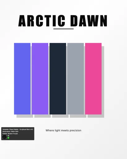 Share Palette - Sculptural Bars v4.0 canvas template preview