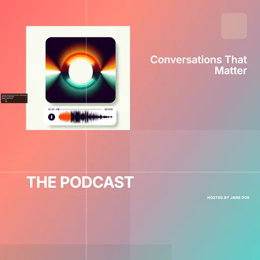 Podcast Cover Art (v4.0 - Visual Impact) canvas template preview